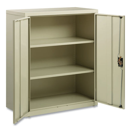 Economy Assembled Storage Cabinets, 3 Shelves, 36  x 18  x 42 , Putty