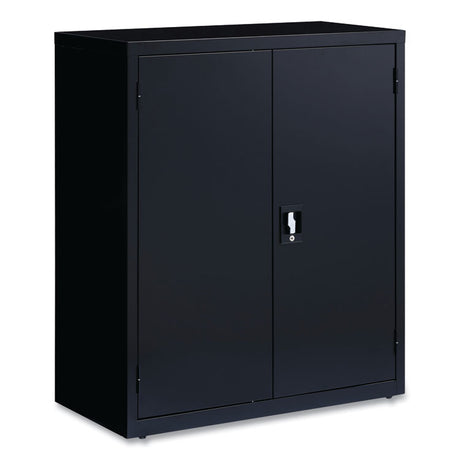 Economy Assembled Storage Cabinets, 3 Shelves, 36  x 18  x 42 , Black