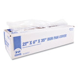 Bun Pan Bag for Full-Size Pans, 21  x 6  x 35 , Clear, 200/Carton