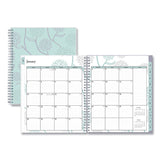 Rue Du Flore Monthly Planner, Floral Artwork, 10 x 8, Jade/Lavender Cover, 12-Month (Jan to Dec): 2025