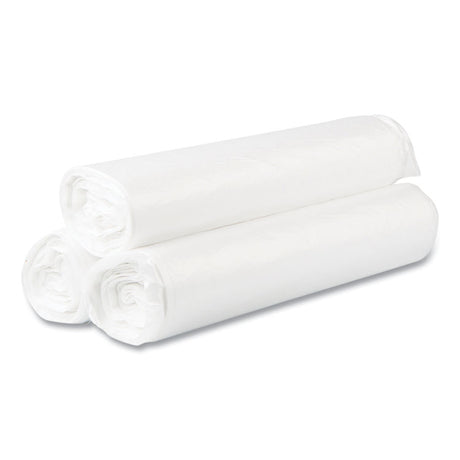 High-Density Commercial Can Liner Value Pack, 45 gal, 14 mic, 40  x 46 , Natural, Interleaved Roll, 25 Bags/Roll, 10 Rolls/CT