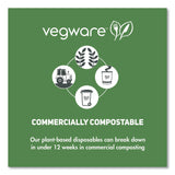 89 Series Hot Cup Lids, Compostable, Fits 89-Series Hot Cups, White, 1,000/Carton