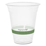 96-Series Cold Cup, Compostable, 12 oz, Clear/Green, 1,000/Carton