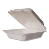 Nourish Molded Fiber Takeout Containers, Compostable, 7.9 x 7.9 x 2.9, White, Sugarcane, 200/Carton