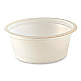 Portion Cups, Squat, 1 oz, Translucent, 125/Sleeve, 20 Sleeve/Carton