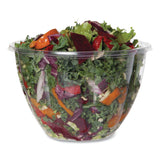 Salad Bowls, 48 oz, 6.69  Diameter x 4.38 h, Clear, Plastic, 300/Carton