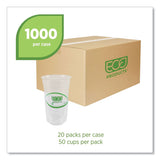 GreenStripe Renewable and Compostable PLA Cold Cups, 24 oz, 50/Pack, 20 Packs/Carton