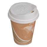 EcoLid 25% Recycled Content Hot Cup Lid, White, Fits 8 oz Hot Cups, 100/Pack, 10 Packs/Carton