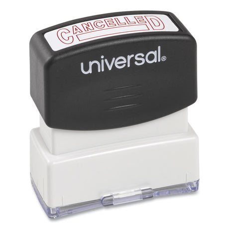 Message Stamp, CANCELLED, Pre-Inked One-Color, Red