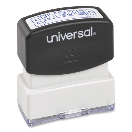 Message Stamp, ENTERED, Pre-Inked One-Color, Blue