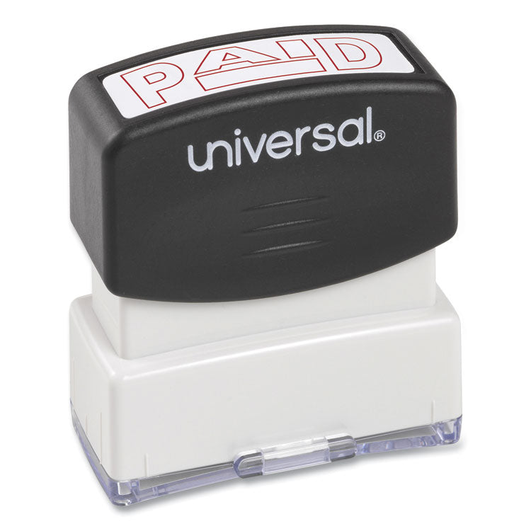 Message Stamp, PAID, Pre-Inked One-Color, Red