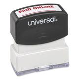 Message Stamp, PAID ONLINE, Pre-Inked One-Color, Red