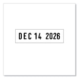 Printy Economy Date Stamp, Self-Inking, 1.63" x 0.38", Black