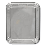 Steam Table Pan Lids, Full Curl Edge, Fits Half-Size Pan, 0.62  Deep, 11.16 x 12.75, 100/Carton