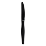 Heavyweight Polystyrene Cutlery, Knife, Black, 1000/Carton