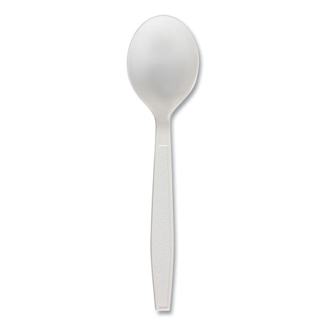 Heavyweight Polypropylene Cutlery, Soup Spoon, White, 1000/Carton