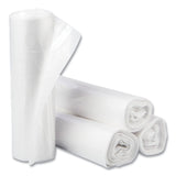 High-Density Commercial Can Liners, 30 gal, 10 mic, 30  x 37 , Clear, Interleaved Roll, 25 Bags/Roll, 20 Rolls/Carton