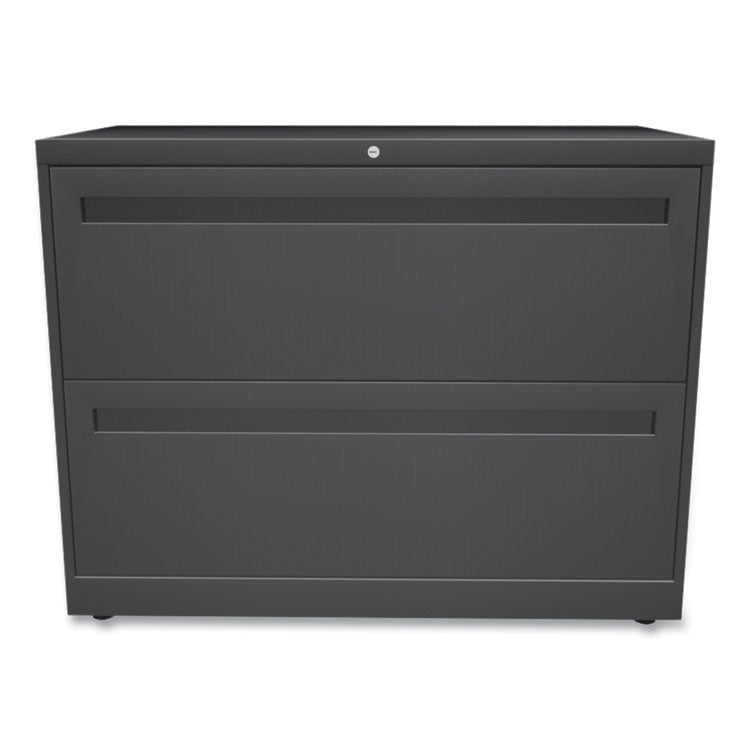 Brigade 700 Series Lateral File, 2 Legal/Letter-Size File Drawers, Charcoal, 36" x 18" x 28"
