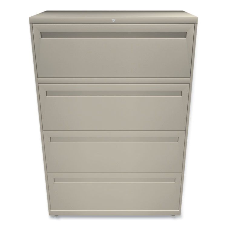 Brigade 700 Series Lateral File, 4 Legal/Letter-Size File Drawers, Putty, 36" x 18" x 52.5"