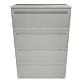 Brigade 700 Series Lateral File, 4 Legal/Letter-Size File Drawers, Light Gray, 36" x 18" x 52.5"