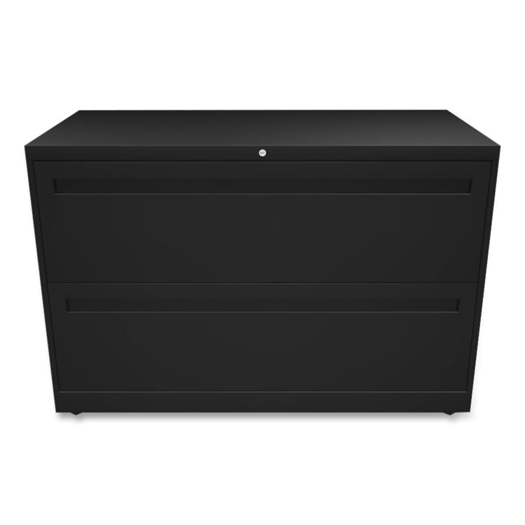 Brigade 700 Series Lateral File, 2 Legal/Letter-Size File Drawers, Black, 42" x 18" x 28"