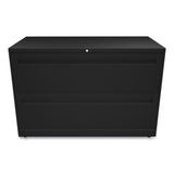 Brigade 700 Series Lateral File, 2 Legal/Letter-Size File Drawers, Black, 42" x 18" x 28"