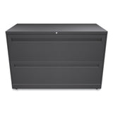 Brigade 700 Series Lateral File, 2 Legal/Letter-Size File Drawers, Charcoal, 42" x 18" x 28"