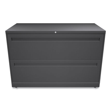 Brigade 700 Series Lateral File, 2 Legal/Letter-Size File Drawers, Charcoal, 42" x 18" x 28"