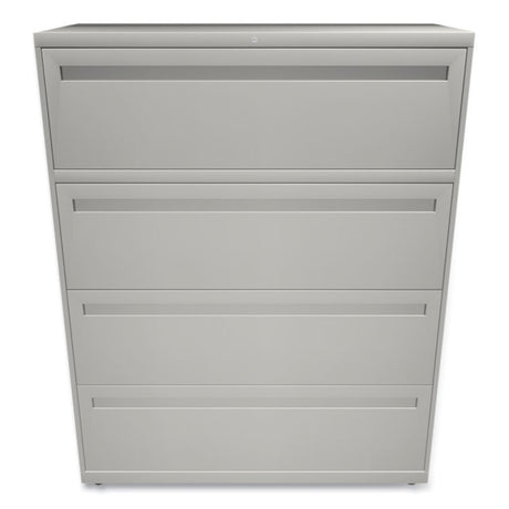 Brigade 700 Series Lateral File, 4 Legal/Letter-Size File Drawers, Light Gray, 42" x 18" x 52.5"