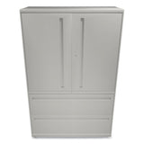 Brigade 700 Series Lateral File, Three-Shelf Enclosed Storage, 2 Legal/Letter-Size File Drawers, Gray, 42" x 18" x 64.25"