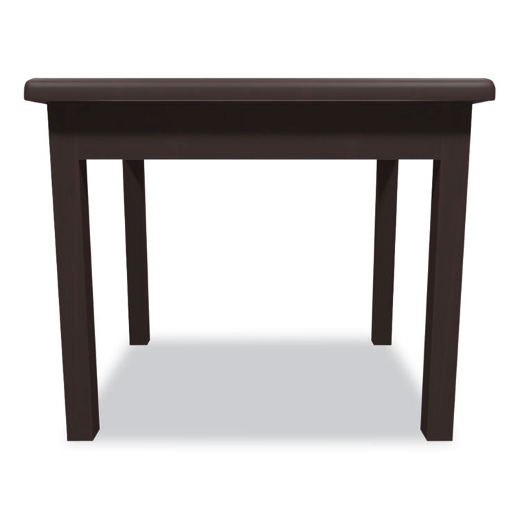 Laminate Occasional Table, Rectangular, 24w x 20d x 20h, Mahogany