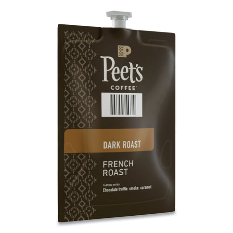 Peet s French Roast Coffee Freshpack, French Roast, 0.35 oz Pouch, 76/Carton