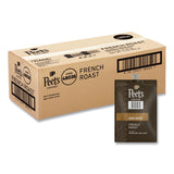 Peet s French Roast Coffee Freshpack, French Roast, 0.35 oz Pouch, 76/Carton