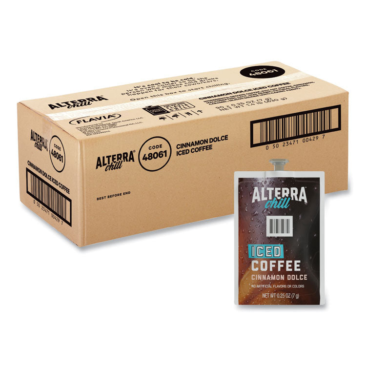 Alterra Cinnamon Dolce Iced Coffee Freshpack, Iced Cinnamon Dolce, 0.25 oz Pouch, 90/Carton