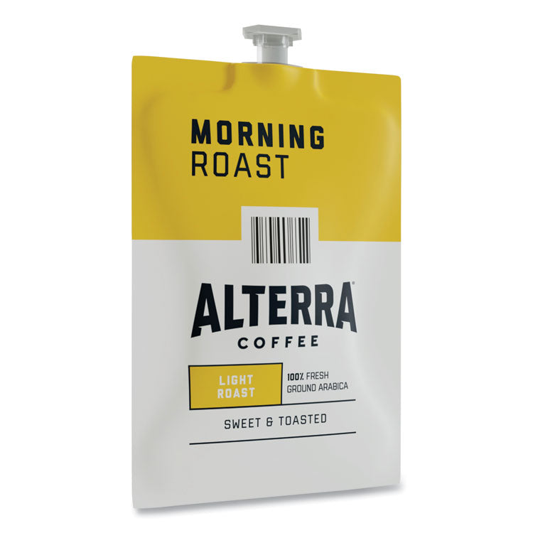 Alterra Morning Roast Coffee Freshpack, Morning Roast, 0.28 oz Pouch, 100/Carton