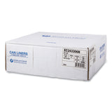 High-Density Commercial Can Liners, 16 gal, 6 mic, 24  x 33 , Natural, Perforated Roll, 50 Bags/Roll, 20 Rolls/Carton
