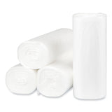 High-Density Commercial Can Liners, 16 gal, 8 mic, 24  x 33 , Natural, Interleaved Roll, 50 Bags/Roll, 20 Rolls/Carton