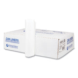 High-Density Commercial Can Liners, 33 gal, 11 mic, 33  x 40 , Clear, Interleaved Roll, 25 Bags/Roll, 20 Rolls/Carton