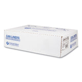 High-Density Commercial Can Liners, 33 gal, 11 mic, 33  x 40 , Clear, Interleaved Roll, 25 Bags/Roll, 20 Rolls/Carton