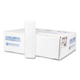 High-Density Commercial Can Liners, 33 gal, 13 mic, 33  x 40 , Clear, Interleaved Roll, 25 Bags/Roll, 20 Rolls/Carton