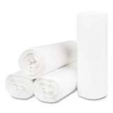 High-Density Commercial Can Liners, 55 gal, 17 mic, 36  x 60 , Clear, Interleaved Roll, 25 Bags/Roll, 8 Rolls/Carton