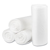 High-Density Commercial Can Liners, 60 gal, 22 mic, 38  x 60 , Clear, Interleaved Roll, 25 Bags/Roll, 6 Rolls/Carton