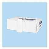 High-Density Commercial Can Liners, 45 gal, 12 mic, 40  x 48 , Clear, Interleaved Roll, 25 Bags/Roll, 10 Rolls/Carton
