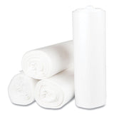 High-Density Commercial Can Liners, 45 gal, 12 mic, 40  x 48 , Clear, Interleaved Roll, 25 Bags/Roll, 10 Rolls/Carton