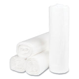 High-Density Commercial Can Liners, 45 gal, 14 mic, 40  x 48 , Clear, Interleaved Roll, 25 Bags/Roll, 10 Rolls/Carton