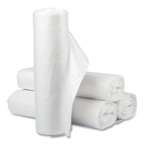 High-Density Commercial Can Liner Value Pack, 60 gal, 12 mic, 38  x 58 , Clear, Interleaved Roll, 25 Bags/Roll, 8 Rolls/CT