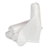 Low-Density Commercial Can Liners, 16 gal, 0.5 mil, 24  x 32 , White, Interleaved Roll, 50 Bags/Roll, 10 Rolls/Carton