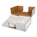 Low-Density Commercial Can Liners, 16 gal, 0.5 mil, 24  x 32 , White, Interleaved Roll, 50 Bags/Roll, 10 Rolls/Carton