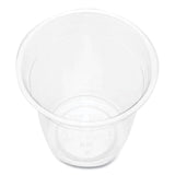 PET Plastic Cups, 8 oz, Clear, 1,000/Carton
