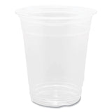 PET Plastic Cups, 92 mm Rim Diameter, 12 oz, Clear, 1,000/Carton